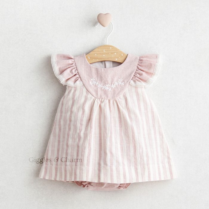 Embroidered Frock Romper