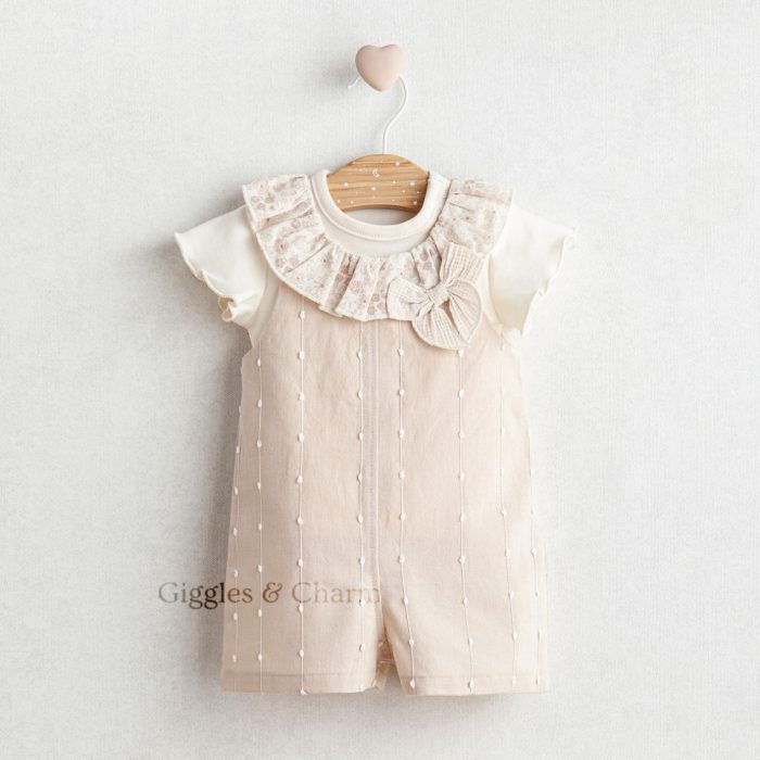 2-Piece Ruffle Top & Overalls set