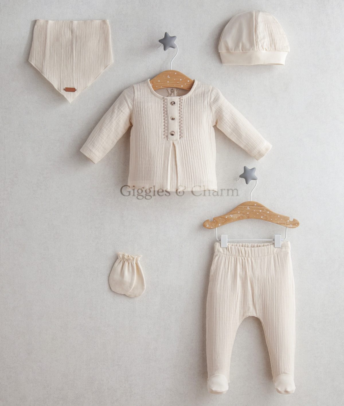 5-Piece Cotton Newborn Boy outfit set