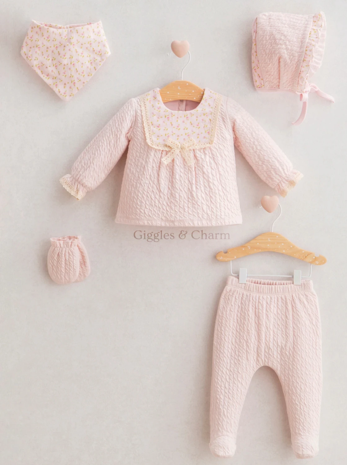 5-Piece Floral Newborn Outfit Set