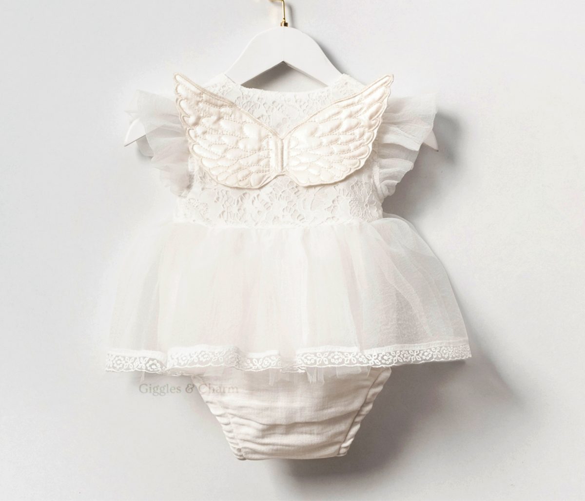 Angel romper with wings