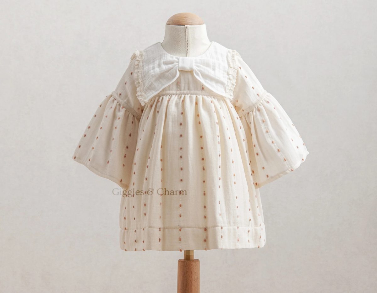Bow design retro dress