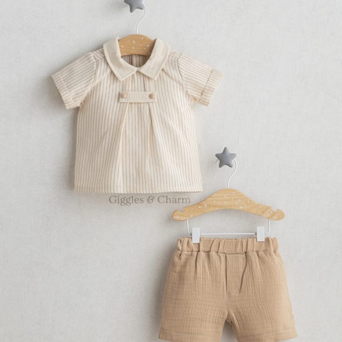 Collared Shirt with shorts