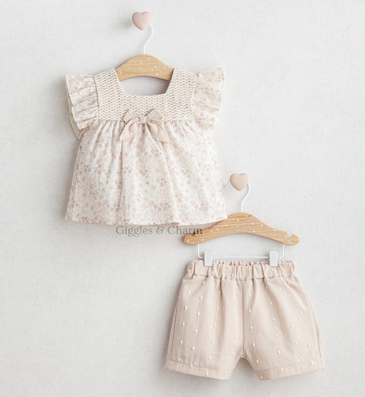 Floral Print Top & Shorts set
