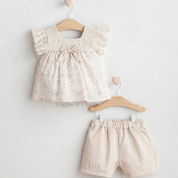 Floral Print Top & Shorts set