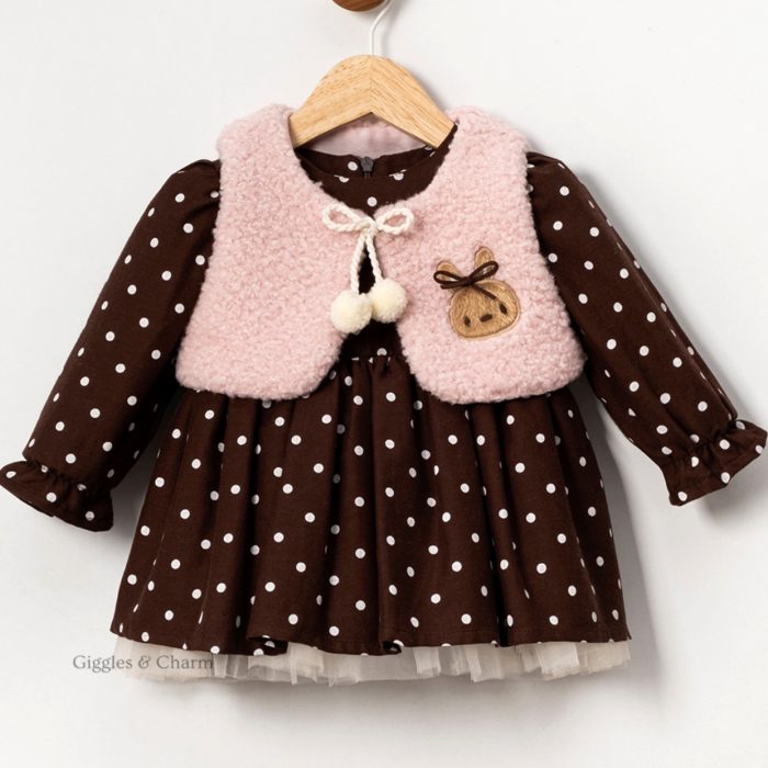 Fuzzy Bollero dress set