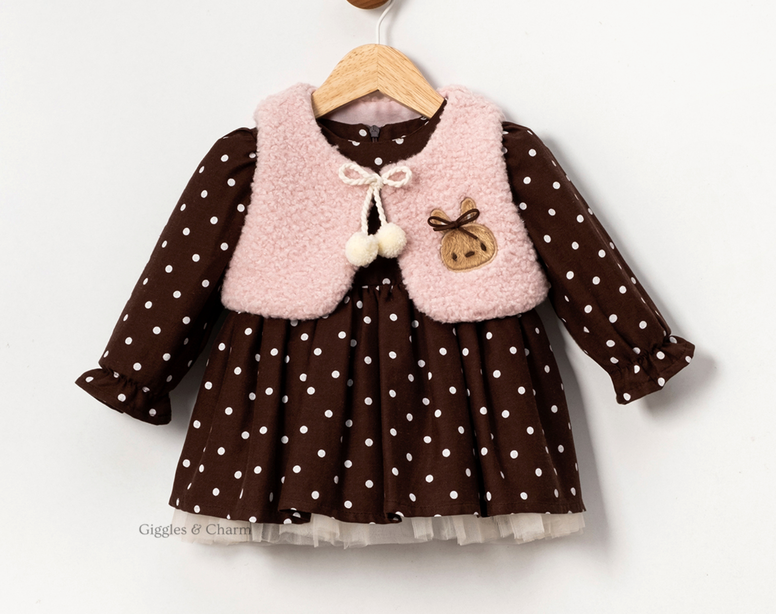 Fuzzy Bollero dress set