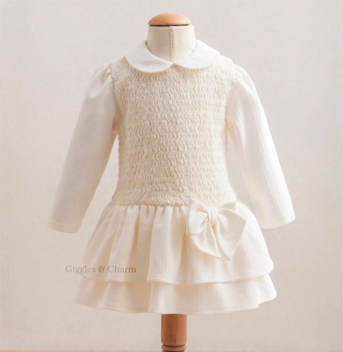Knit drop waist dress