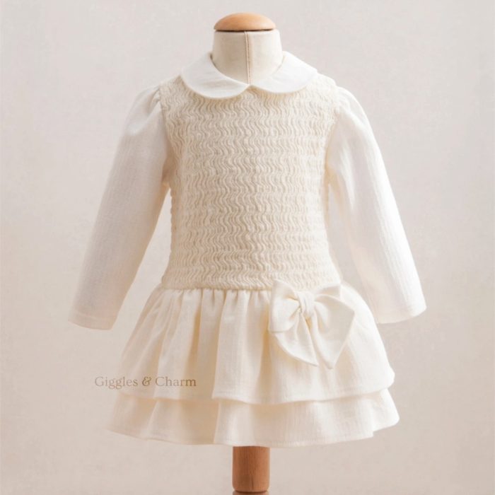 Knit drop waist dress