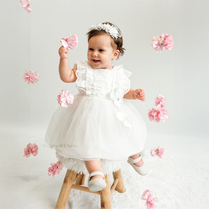 Lace Tulle dress with headband