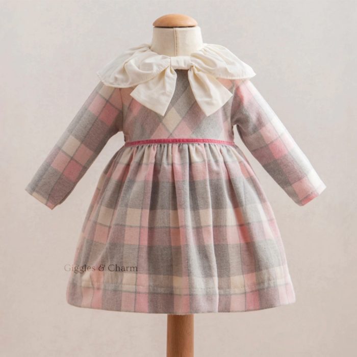 Plaid bow dress