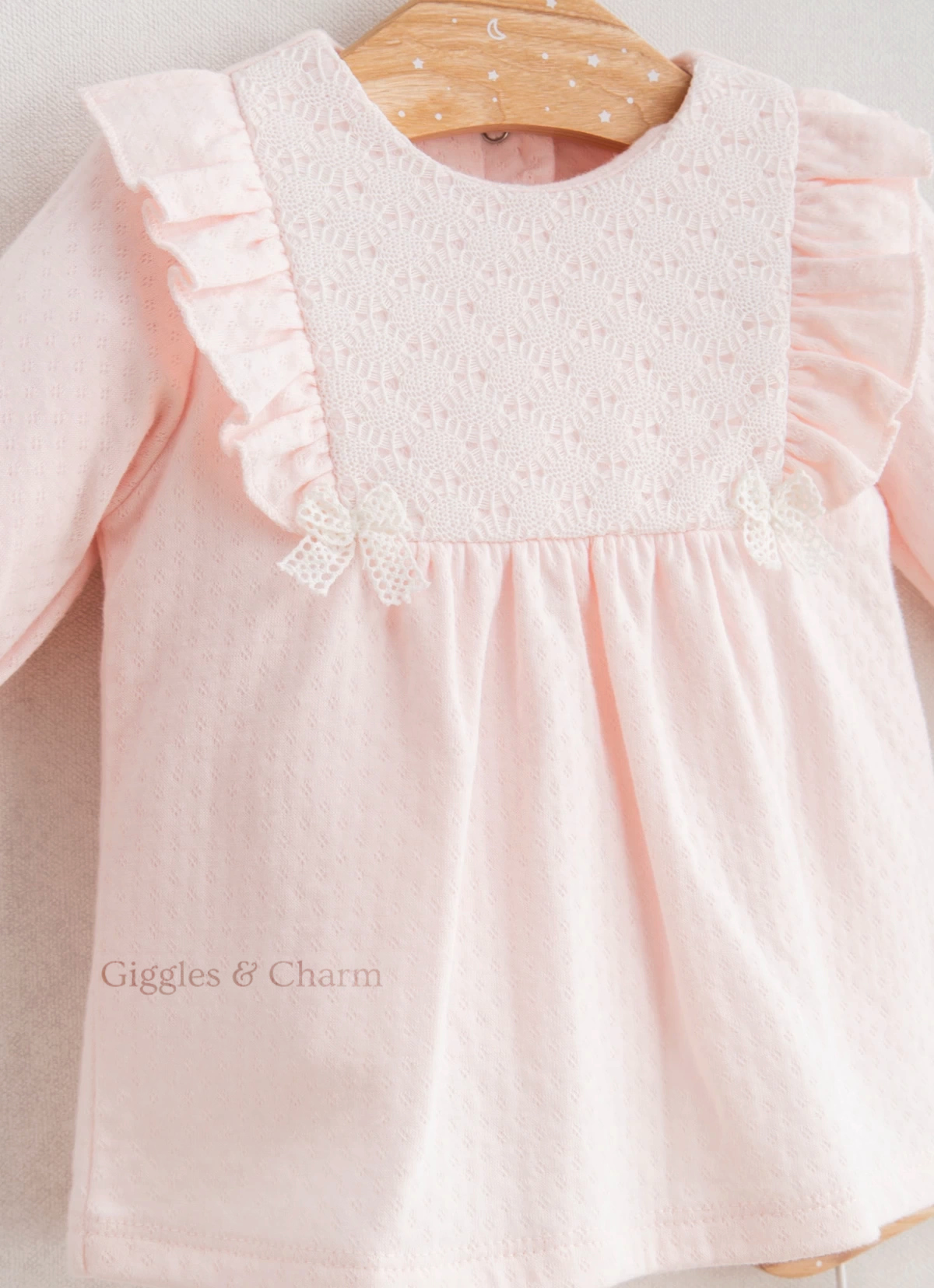 Ruffle shoulder knit top & legging set - Image 2