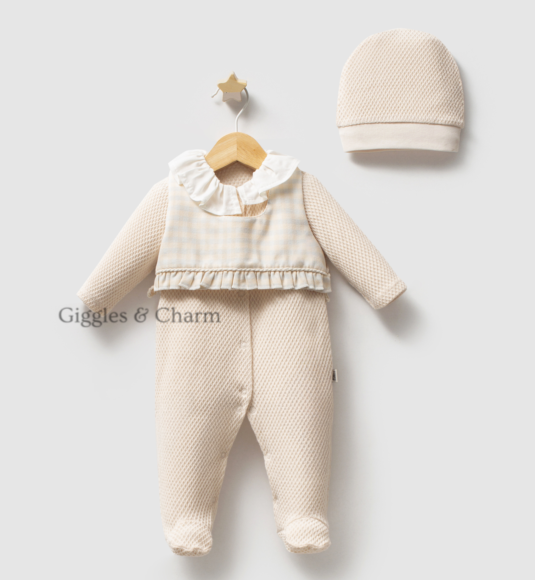 Waffle Knit Jumpsuit set