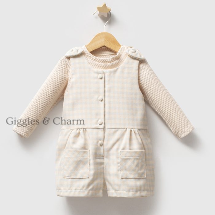 Gingham Knit Romper set