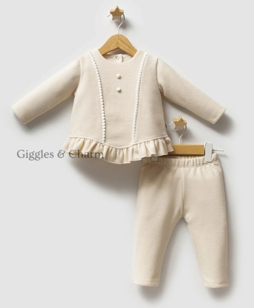 Peplum knit sweatshirt with Pants