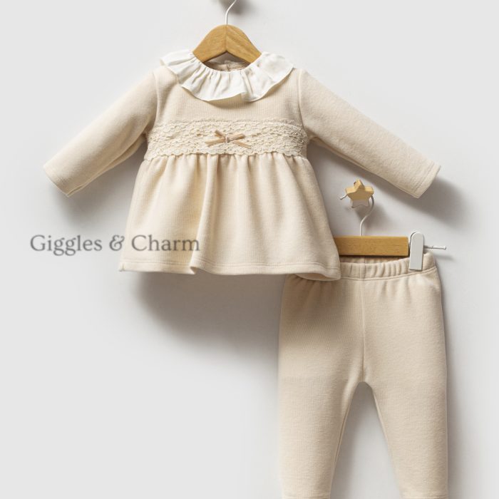 Soft Peach Knit tunic set