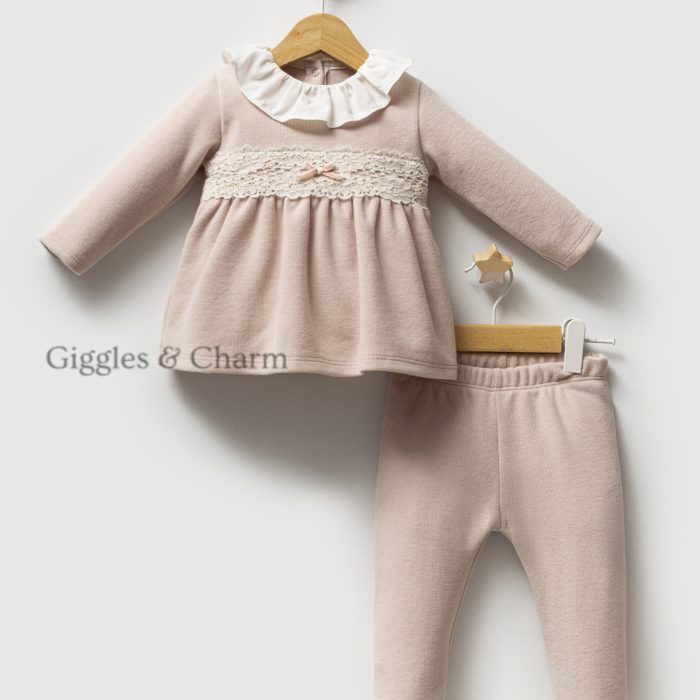 Dusty pink Knit tunic set