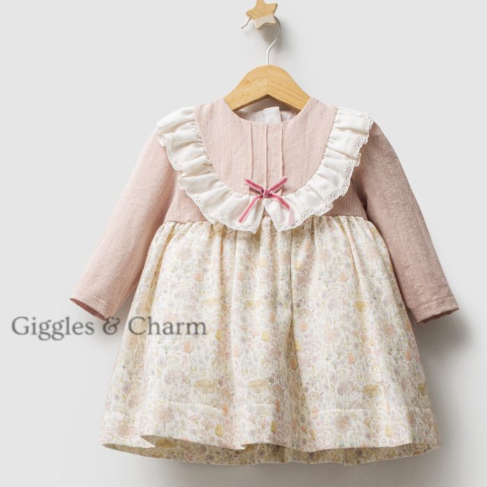 Ruffle lace floral dress