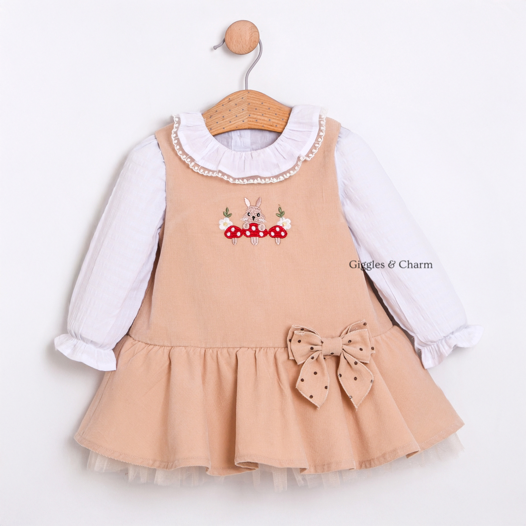 Bunny Corduroy Dress set - Image 2