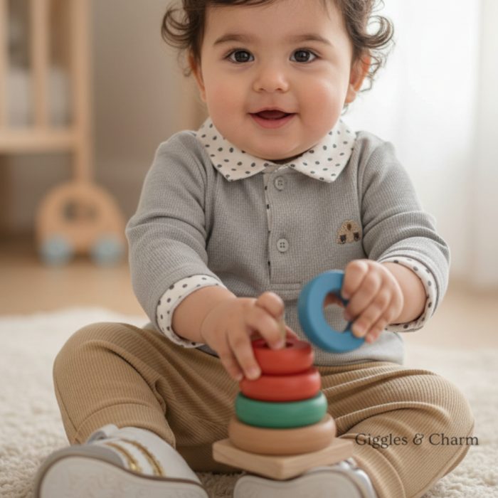 Car Motif Sweater Set