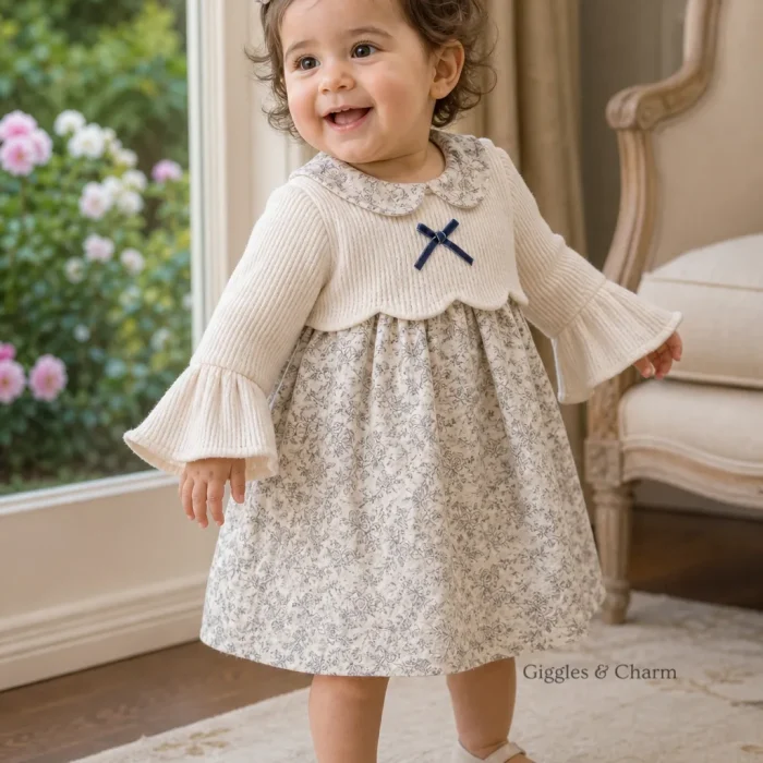 Floral vintage Knit Dress