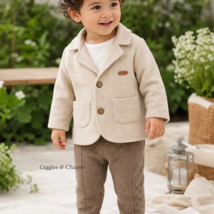 Knit Coat Set