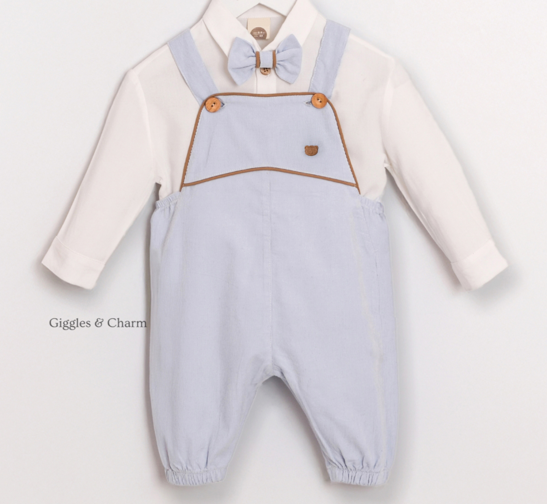 Festive Corduroy Overalls set - Image 2