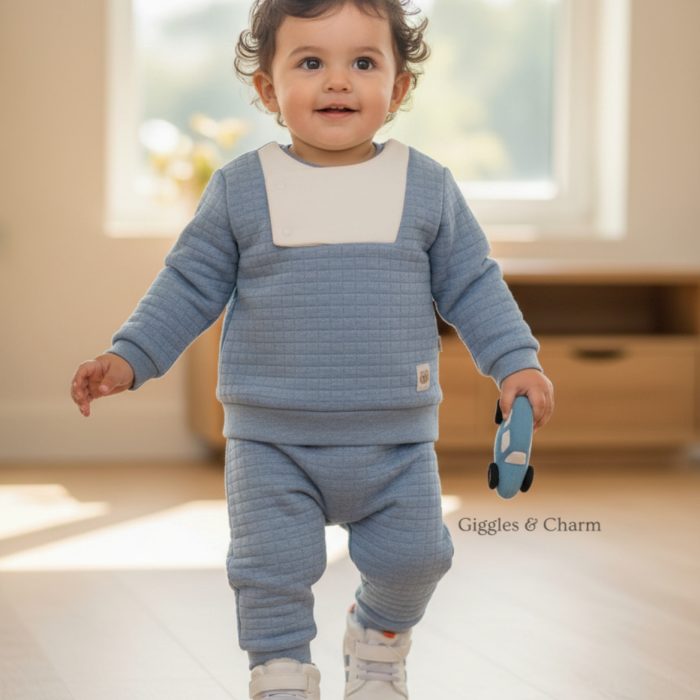 Quilted Sweatshirt with Joggers