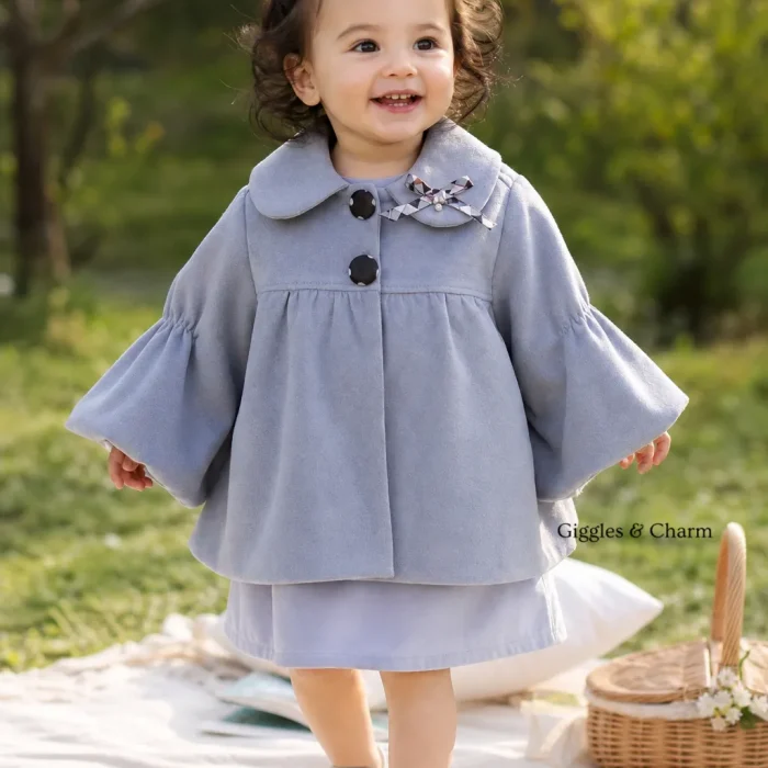 Dusty blue Princess Coat