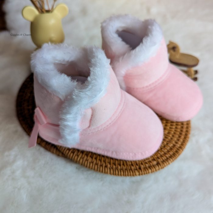 Pink Fur boots