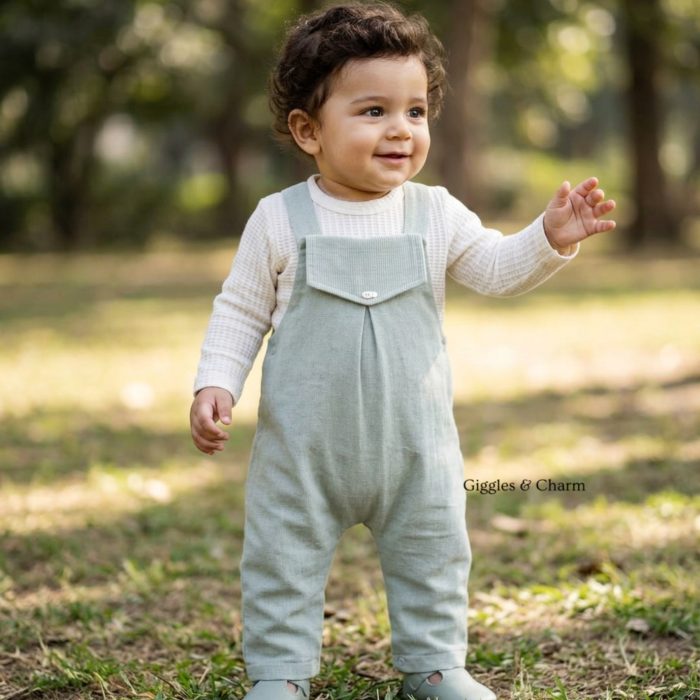 Sage Linen Overalls