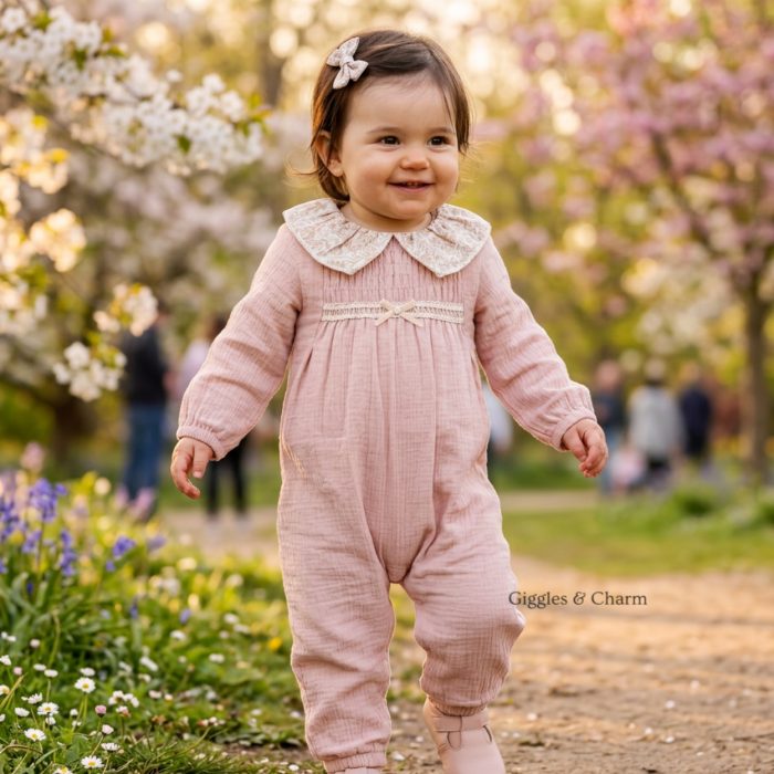 Mauve Lace Overlay Jumpsuit