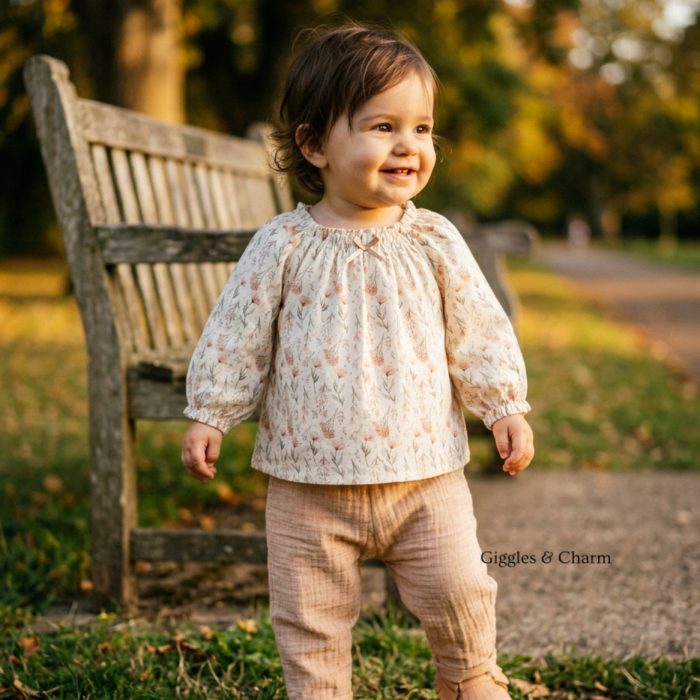 Cream Lace Top & Pants Set