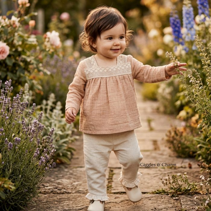 Linen Flowy Top & Pants Set