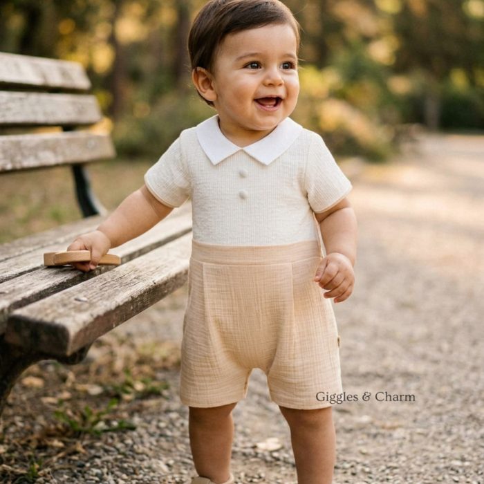 Colorblock Striped Romper