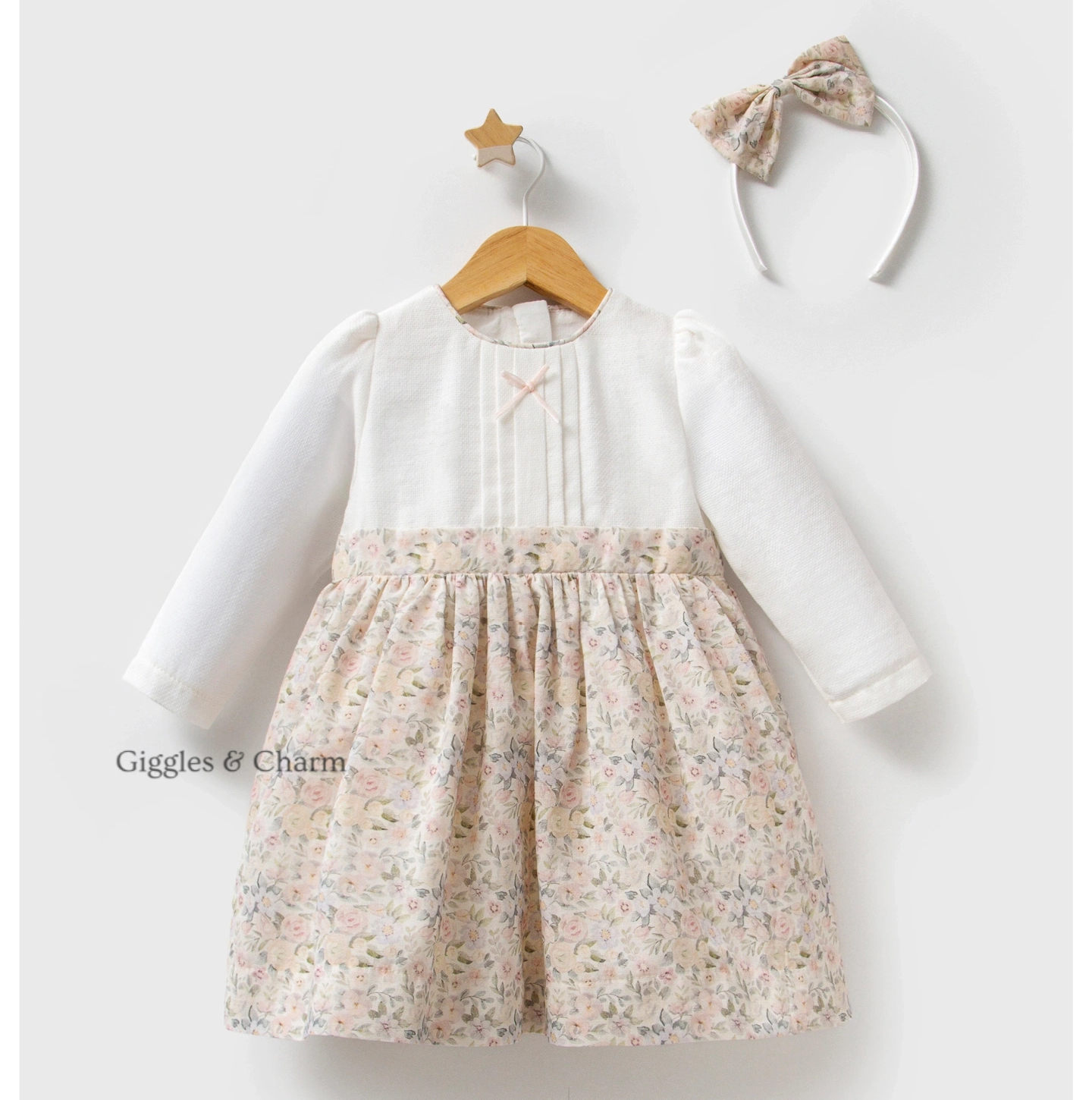 Floral Pintuck Dress set - Image 3