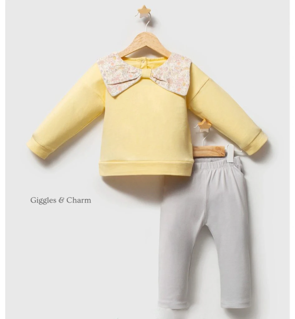 Bow Sweatshirt & Legging Set