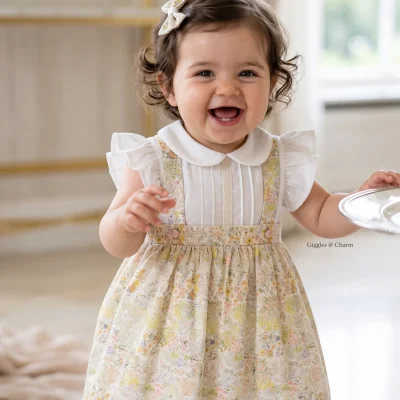 Floral Pinafore Dress