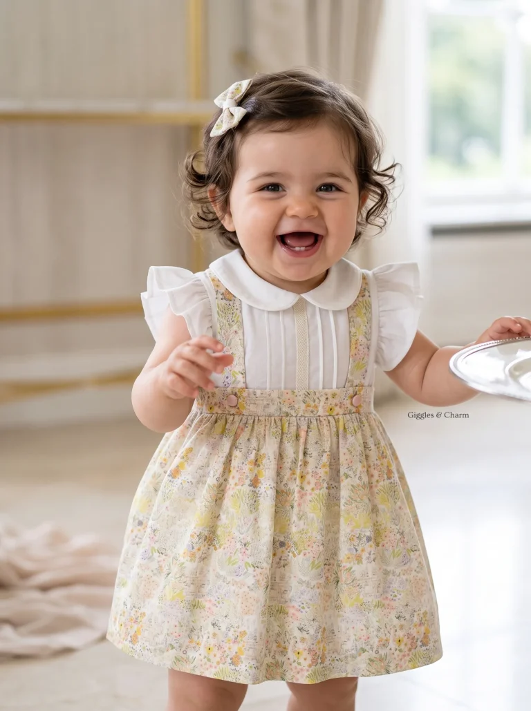 Floral Pinafore Dress