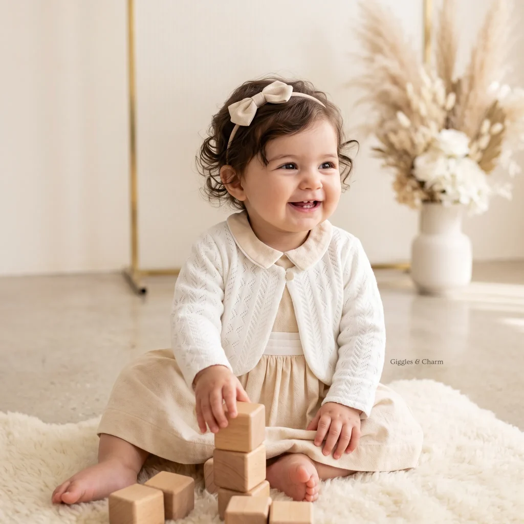 Peter Pan Dress & Cardigan set