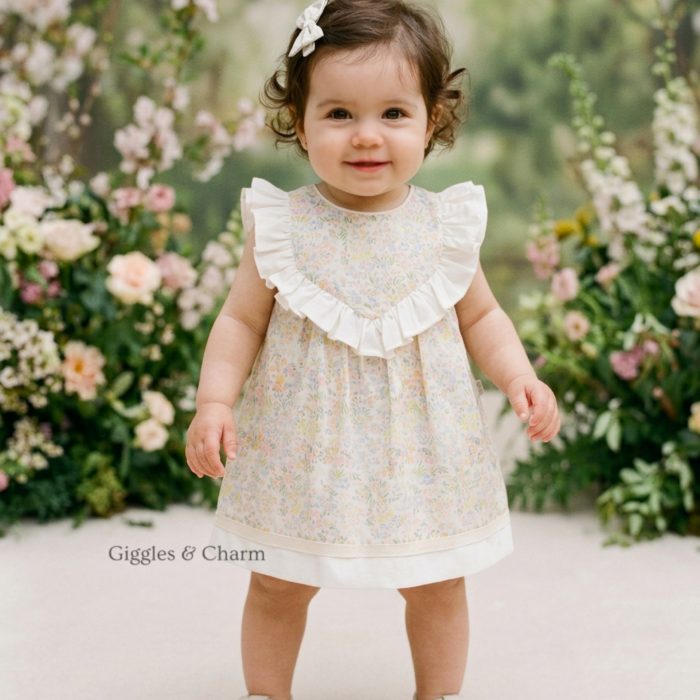 Floral V-Ruffle Dress