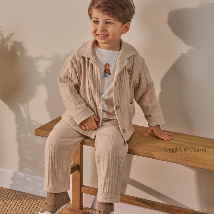 Muslin Collared Shirt and Trousers