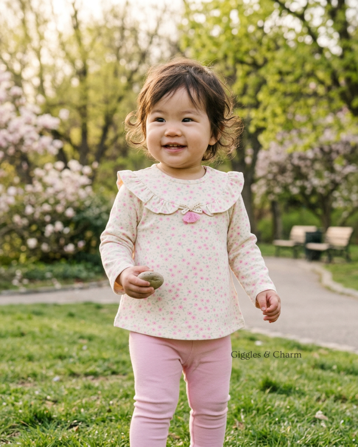 Floral Ruffle Tunic and Leggings