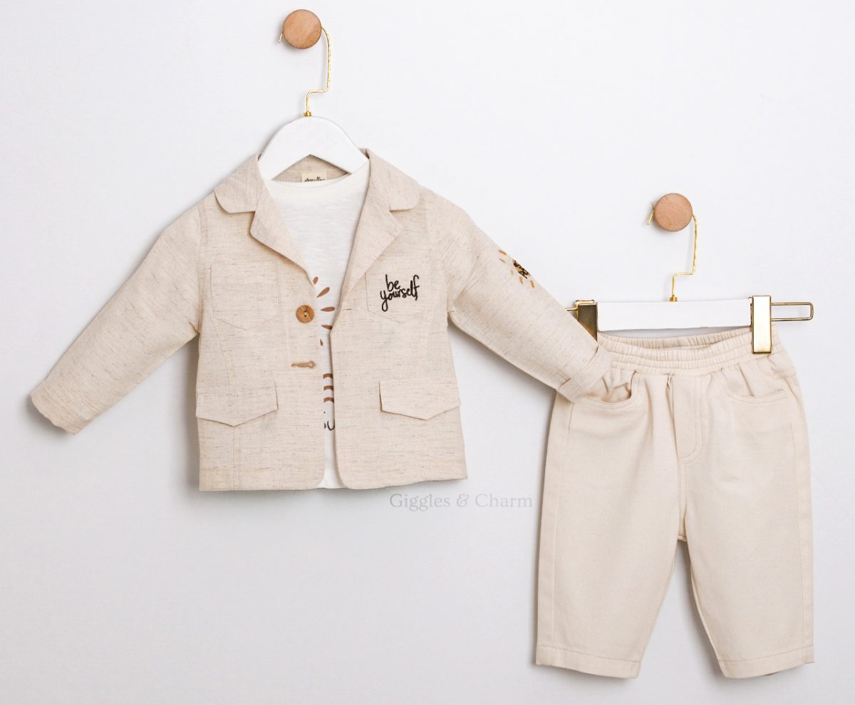 3 Piece Cotton Jacket set - Image 3