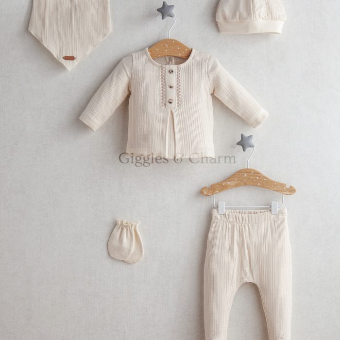 5-Piece Cotton Newborn Boy outfit set