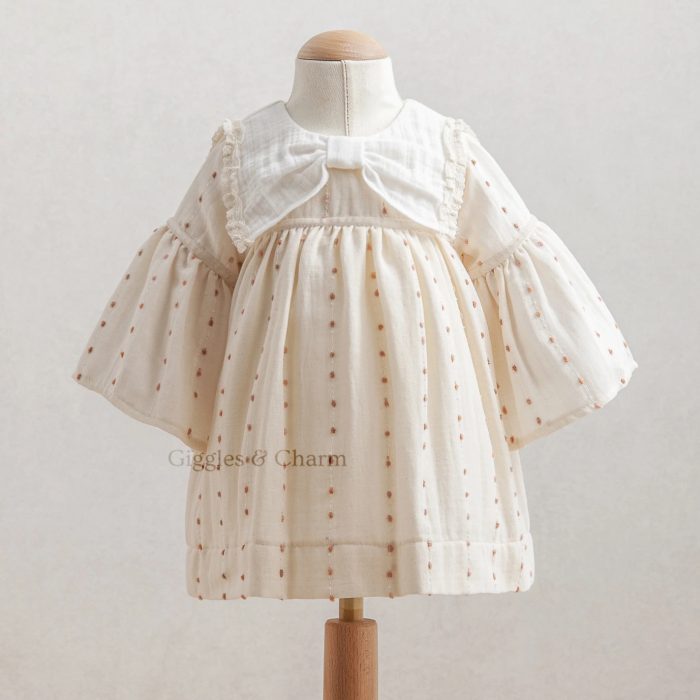 Bow design retro dress