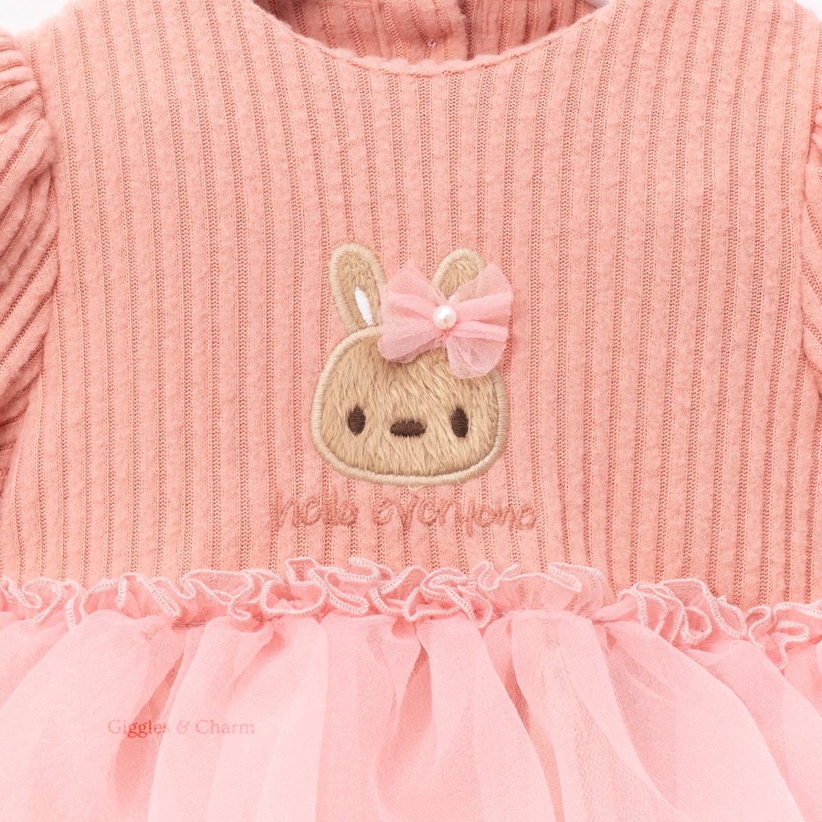 Plush Bunny dress with headband - Image 3