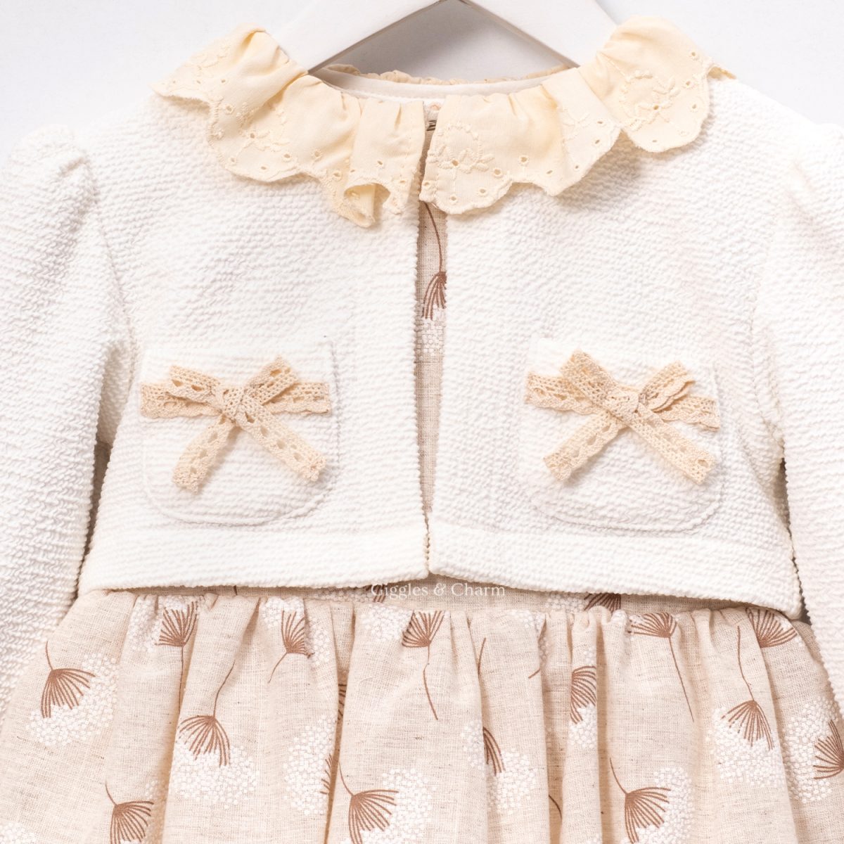 Cotton dress with Bollero - Image 2
