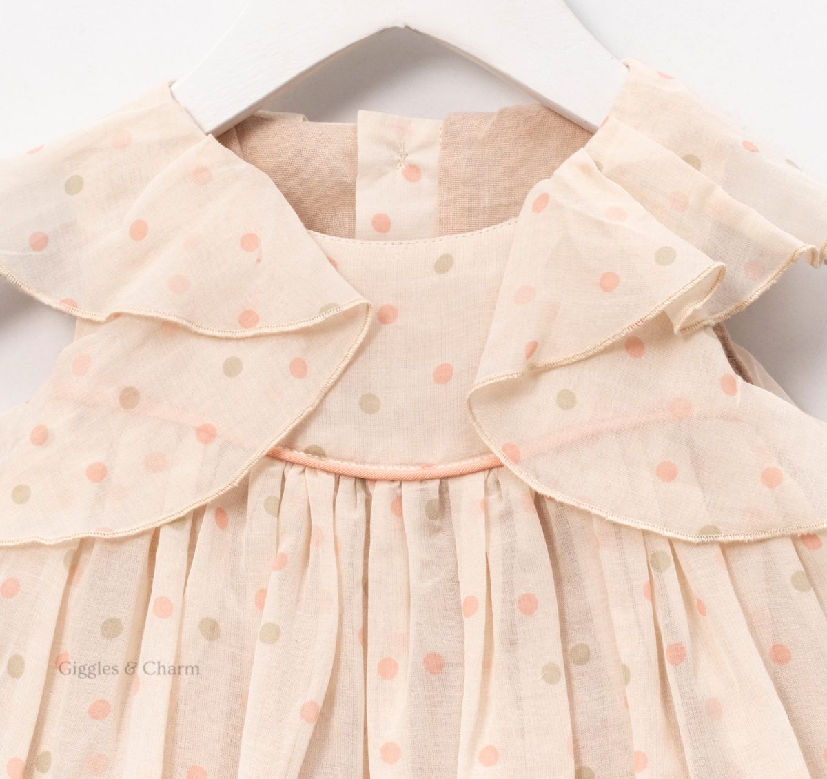 Cotton ruffle shoulder dress - Image 3