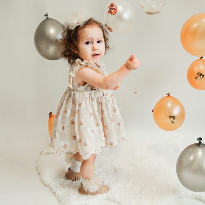 Dandelion print dress set